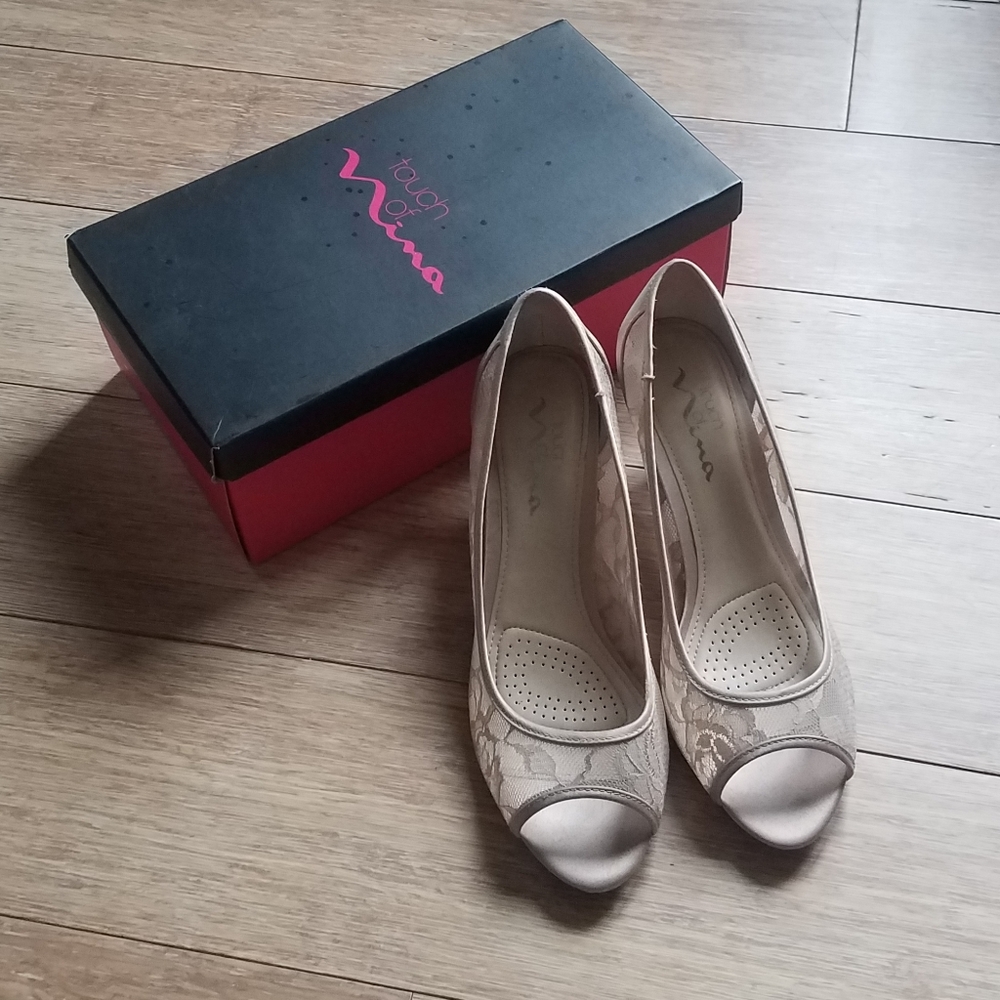 Touch of Nina Open Toe Heels